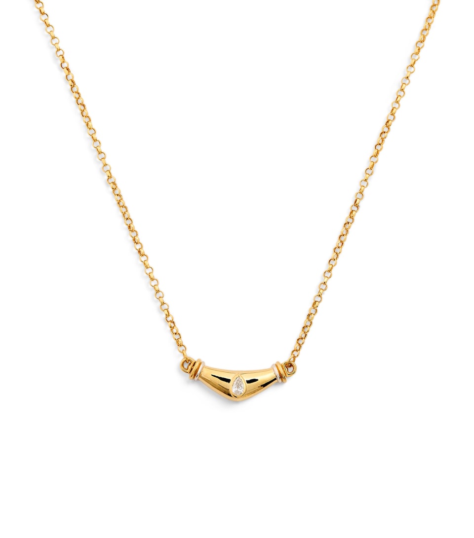 Yellow Gold and Diamond Karma N*93 Necklace