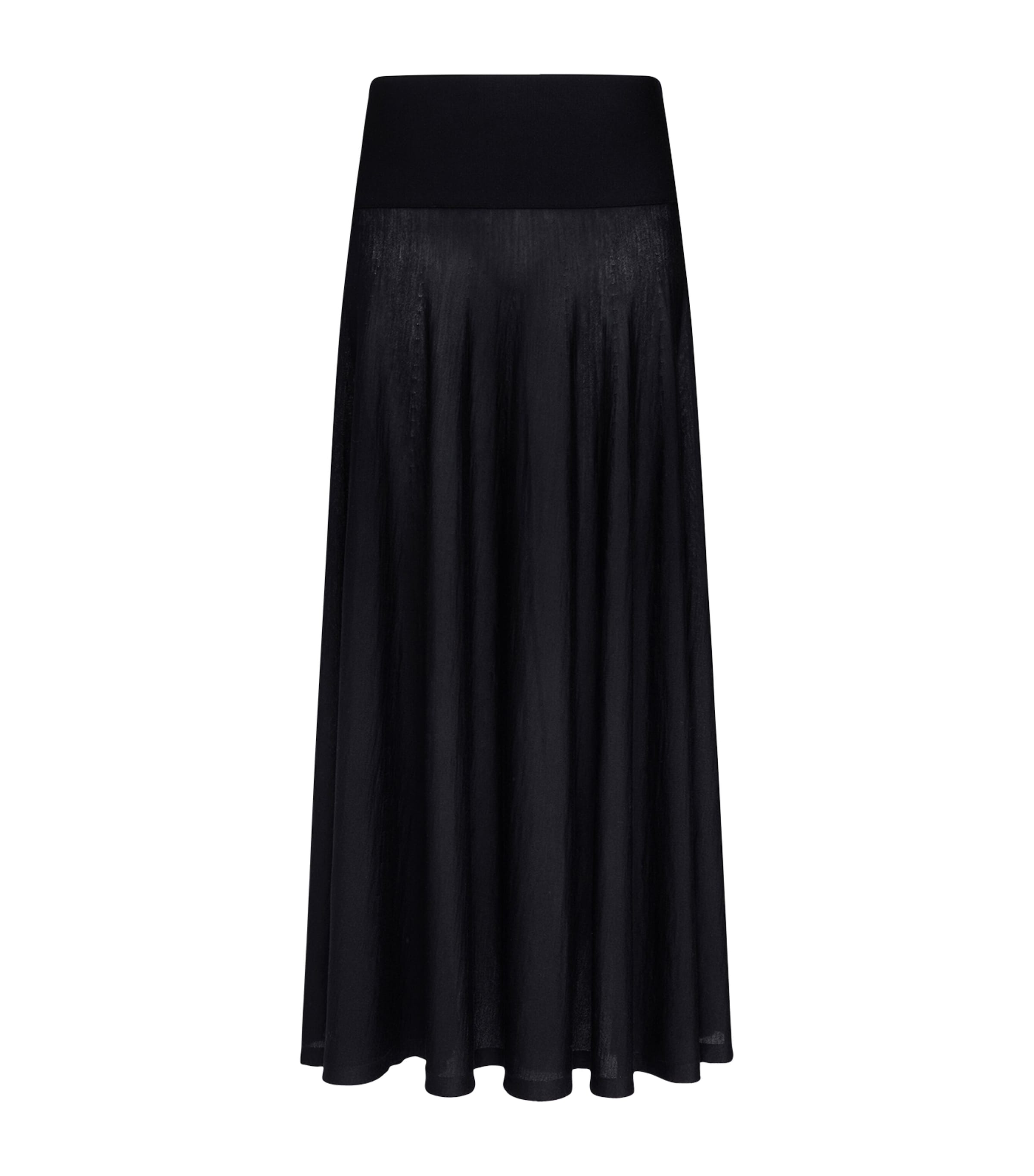 Virgin Wool Maxi Skirt