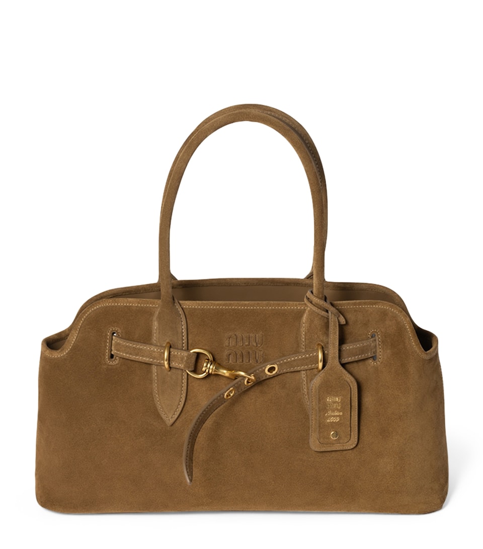 Suede Aventure Top-Handle Bag