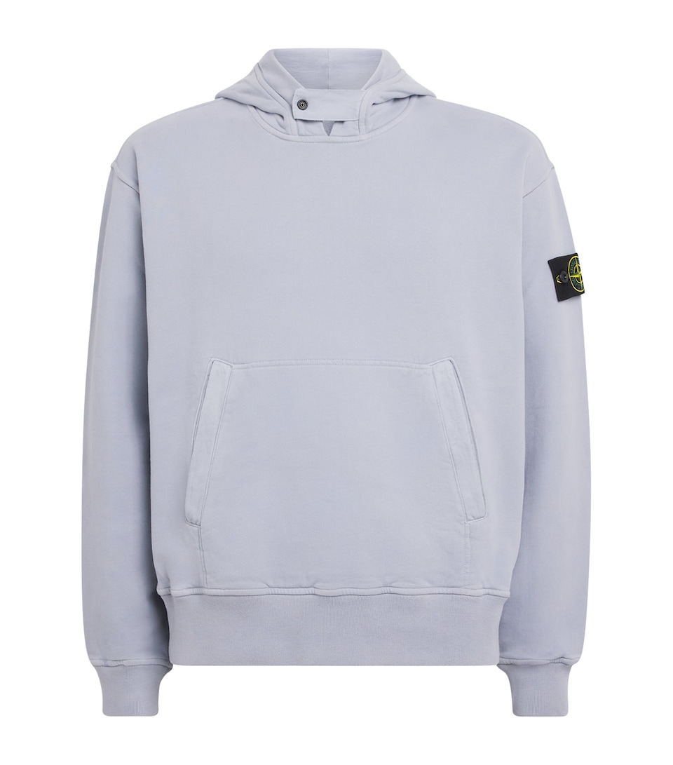 Stone Island Mens Organic Cotton Compass Hoodie