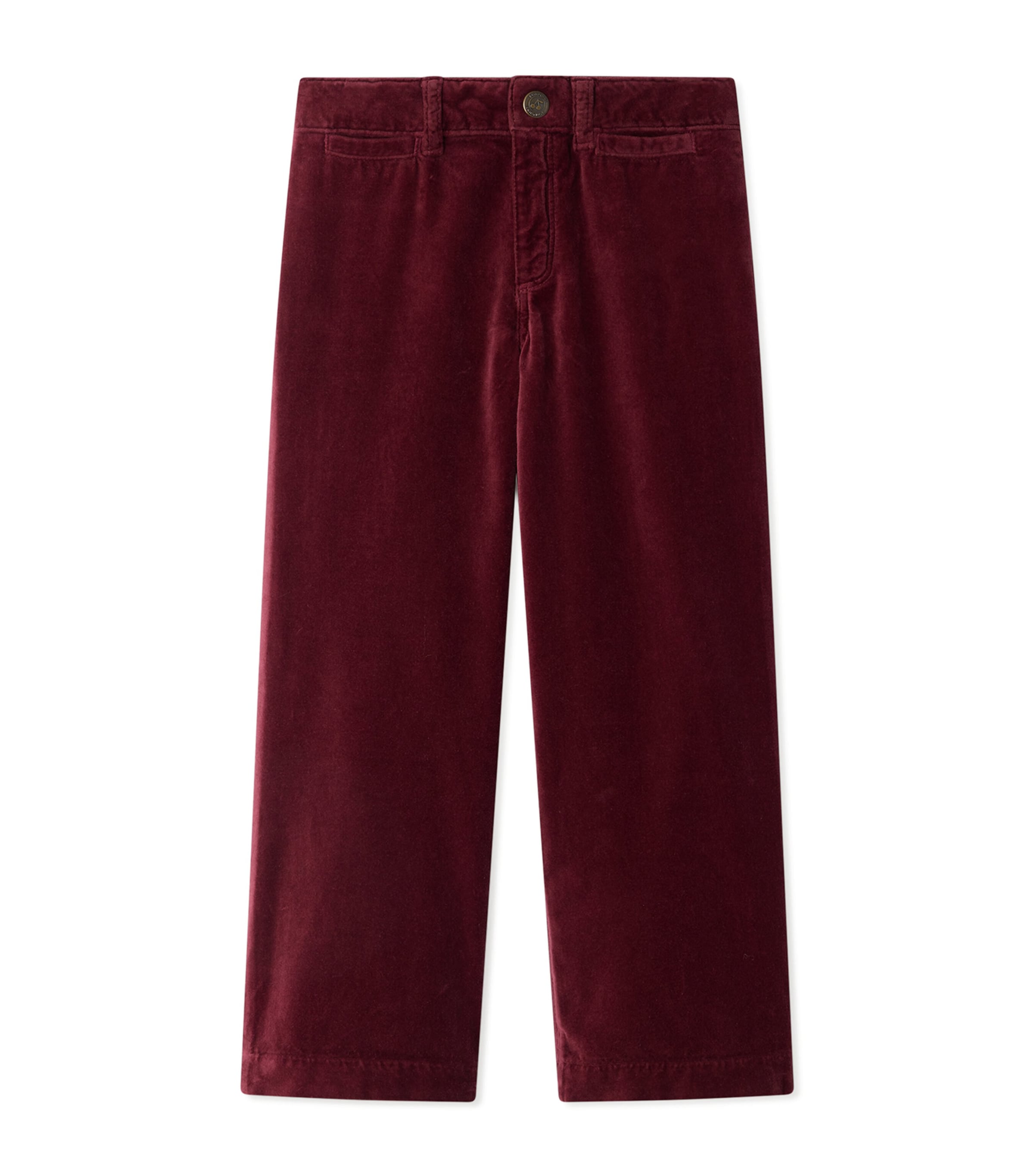 Bonpoint Velvet Trousers (4-8 Years) Bordeaux
