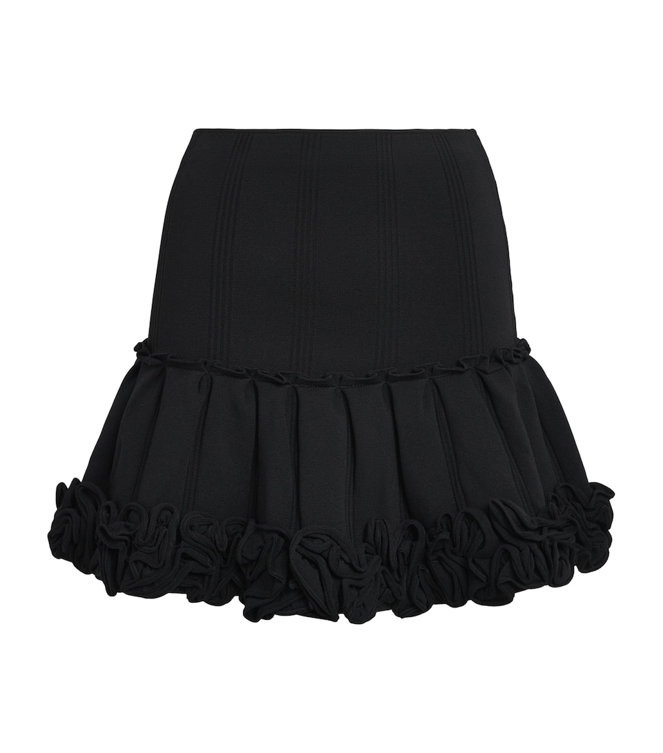 Sandro Paris Womens Pleated Mini Skirt Black