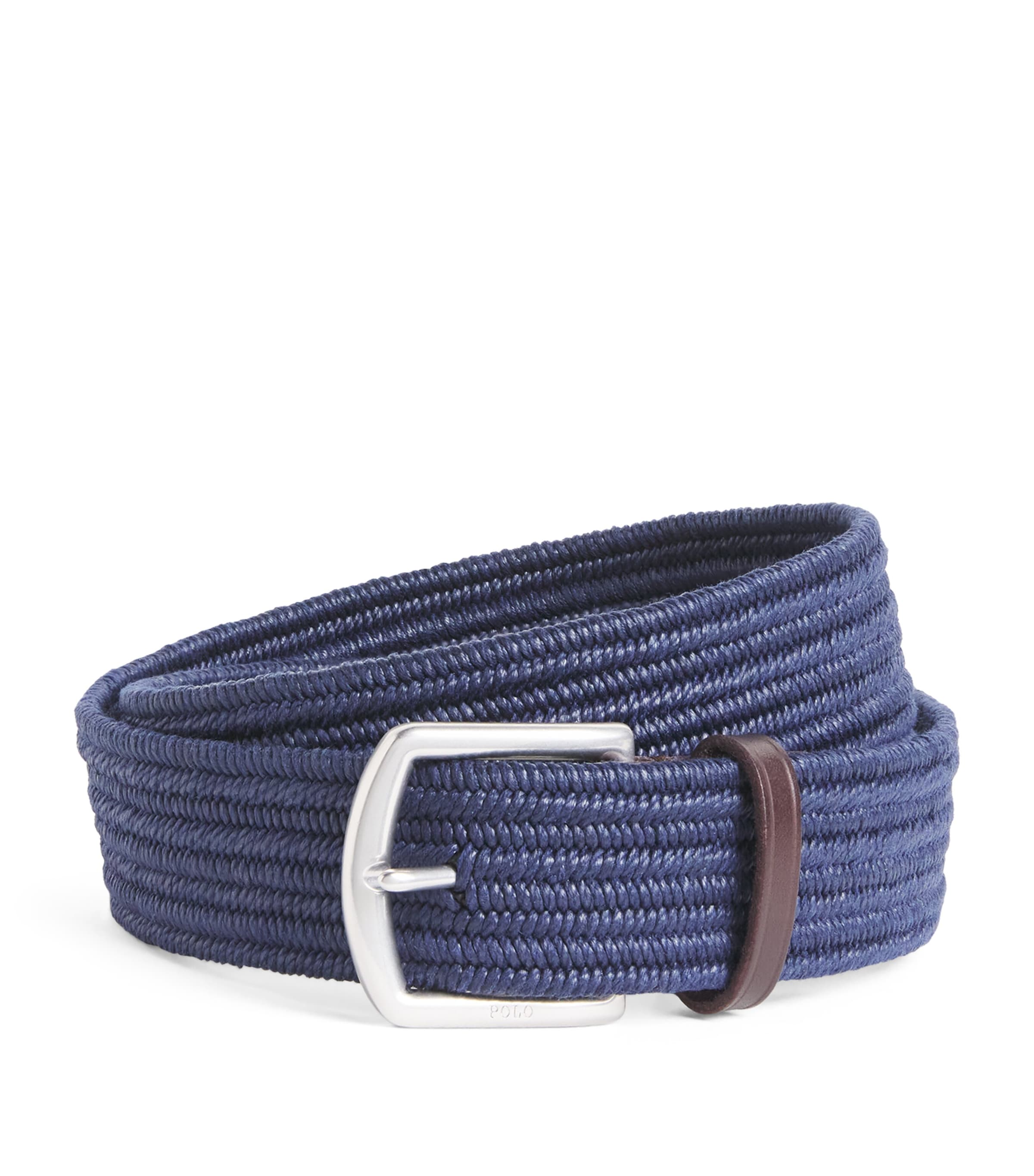 Polo Ralph Lauren Canvas Braided Belt Navy
