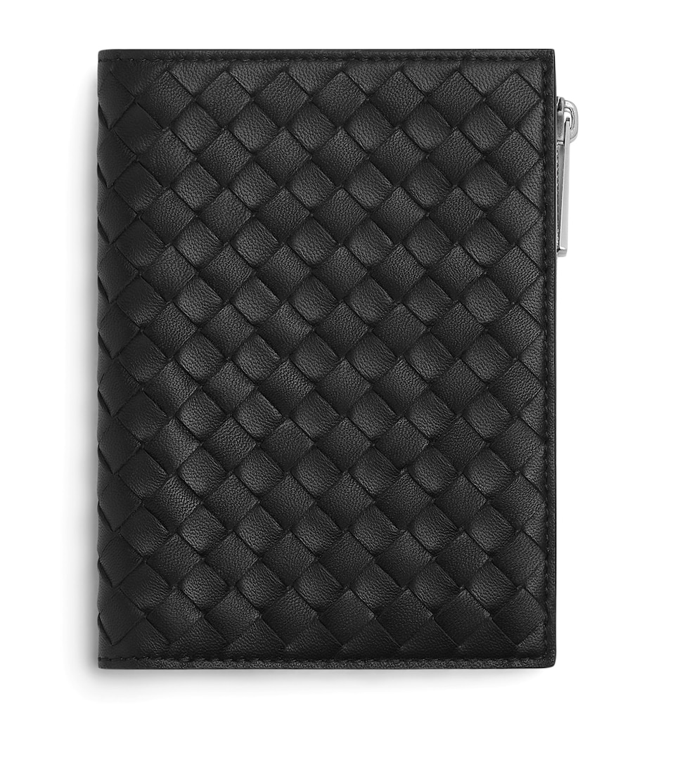 Leather Intrecciato Piccolo Passport Case