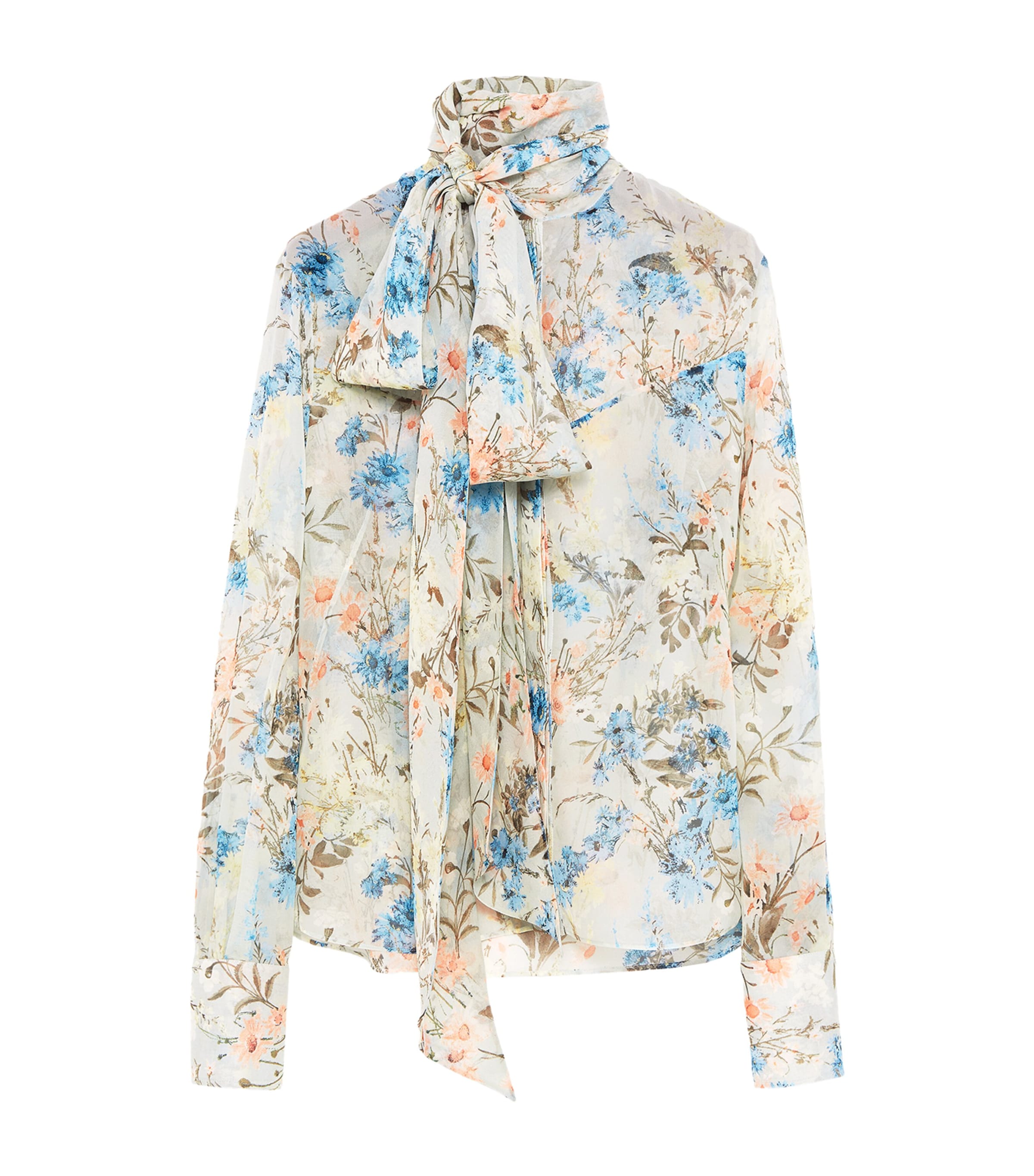 McQueen Womens Silk Floral Shirt