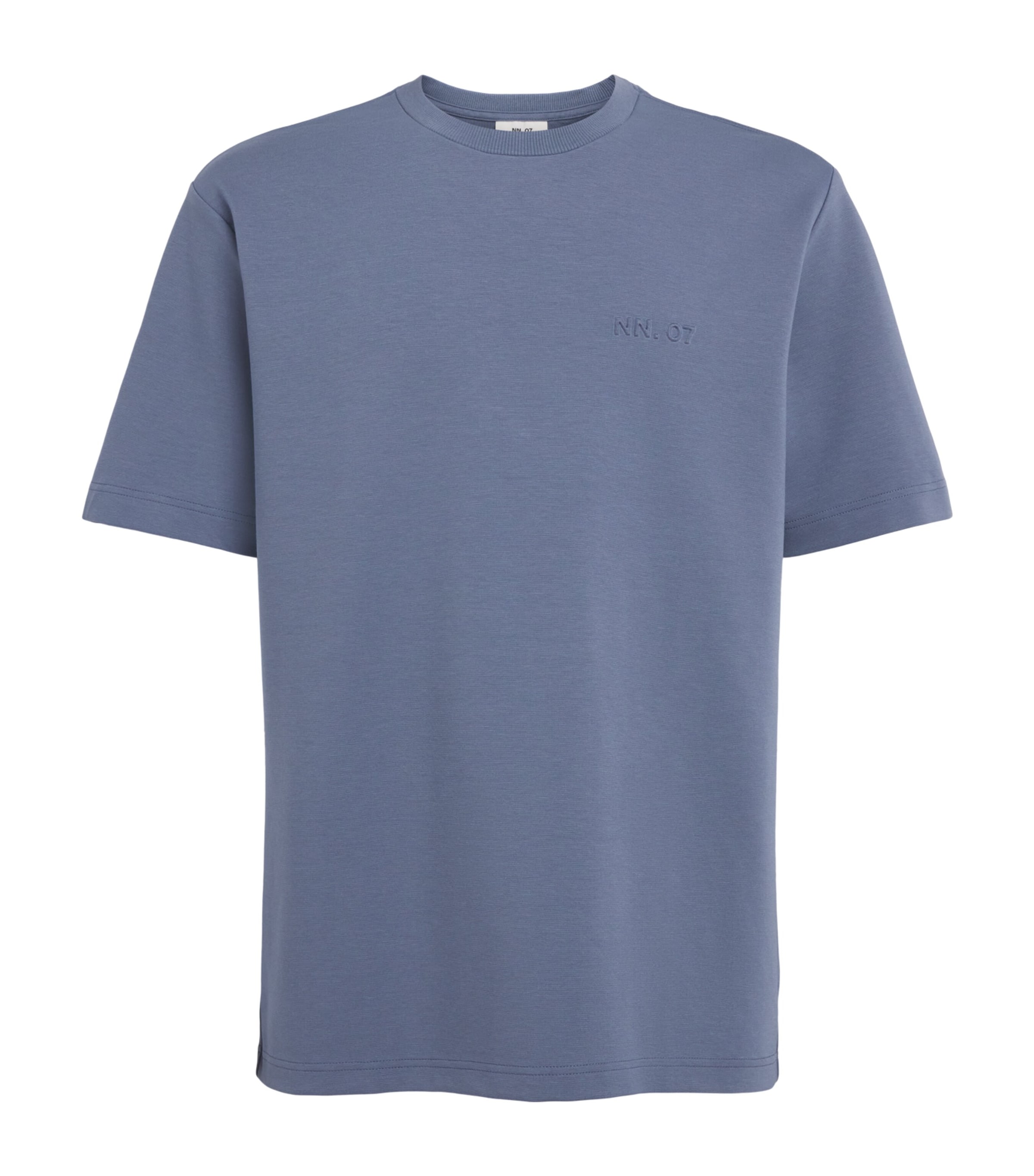 NN.07 Mens Relaxed Logo Nat T-Shirt Stone Blue