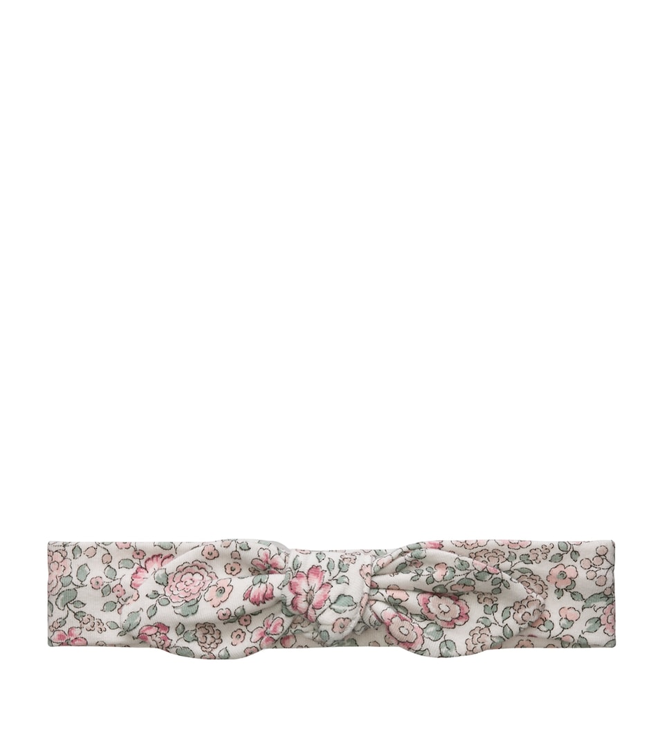 Trotters Floral Bow Arabella Headband Pink