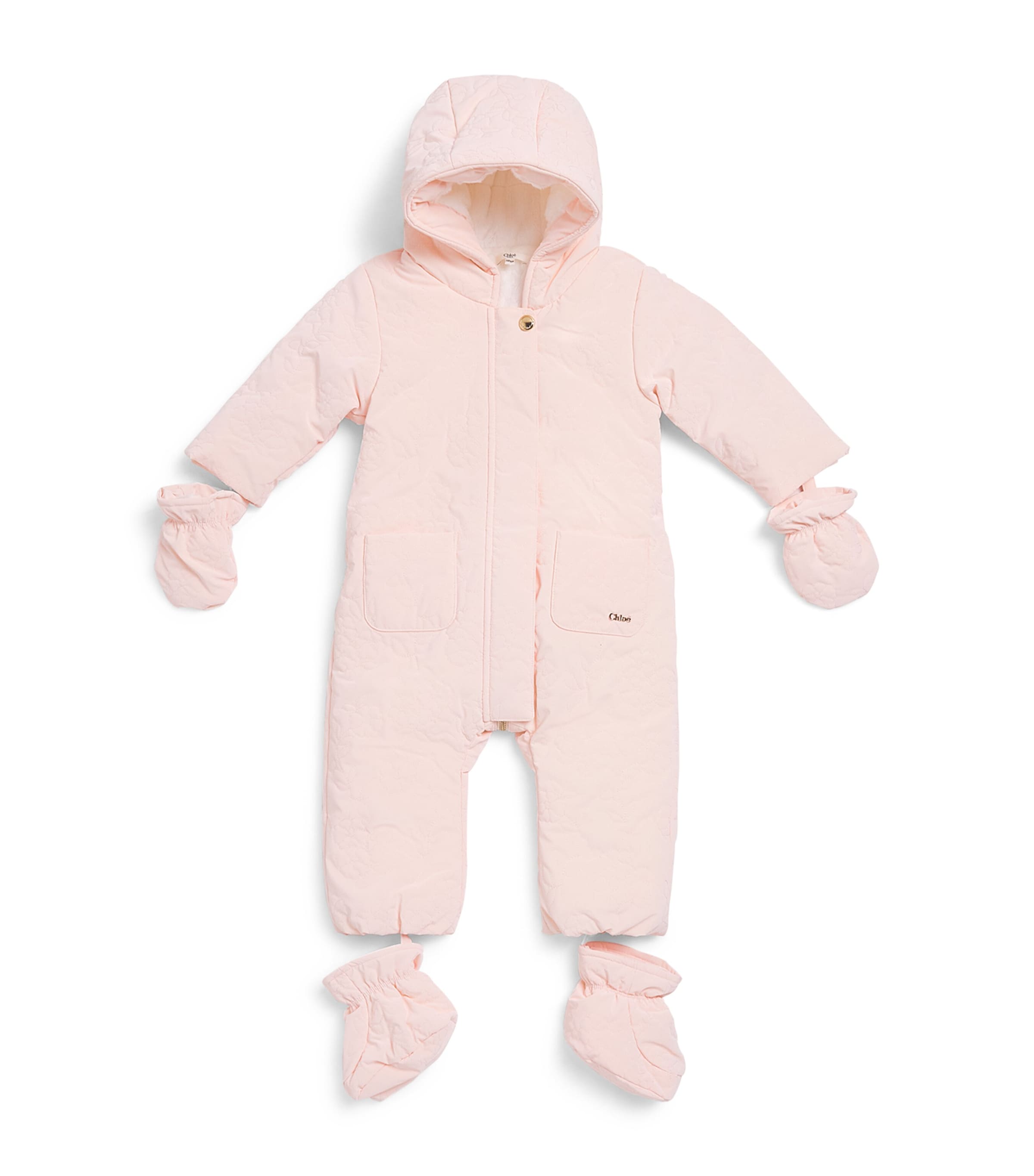 Chloé Kids All-In-One Snowsuit (3-18 Months) Salmon