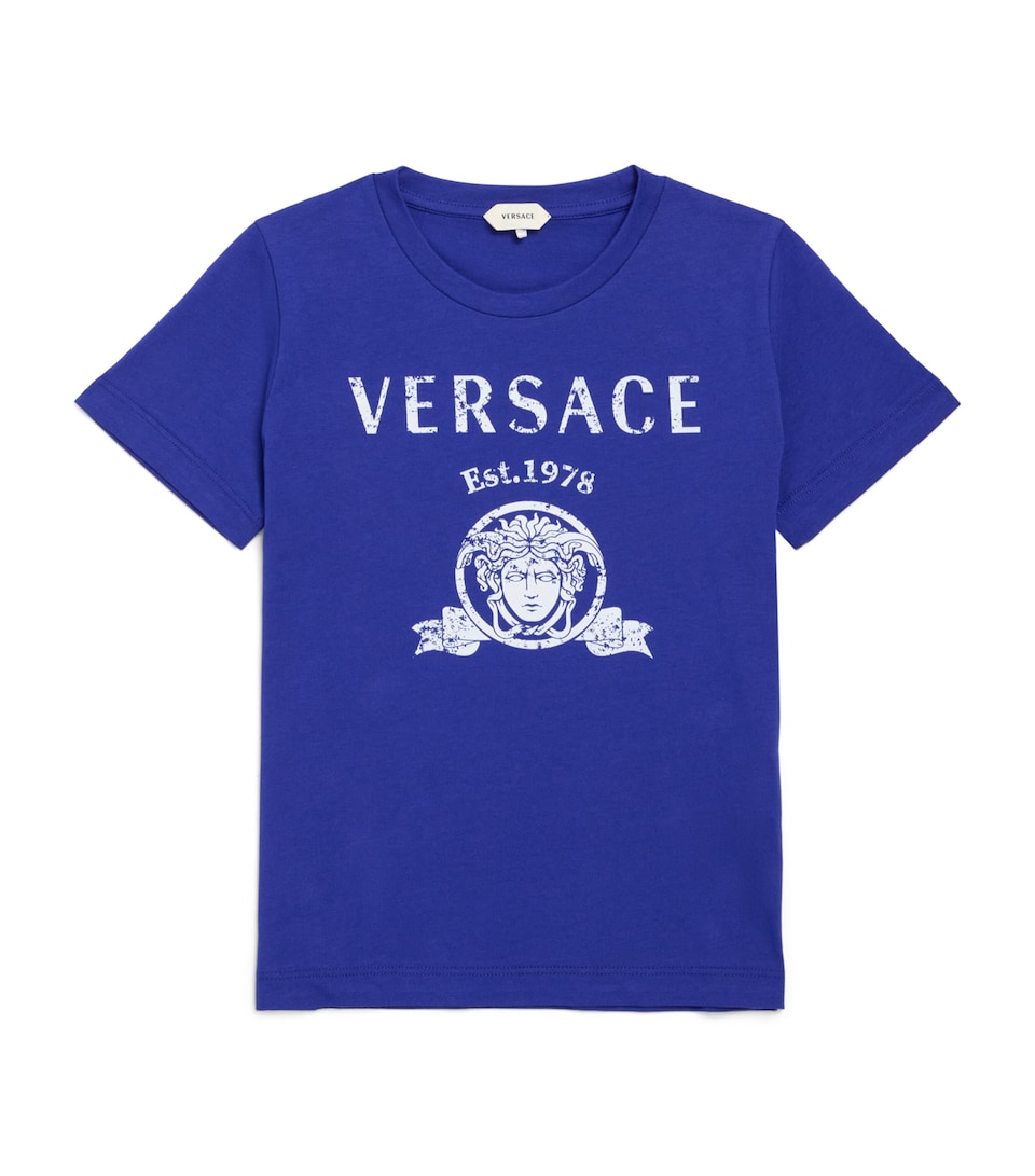 Versace Kids Cotton Logo T-Shirt (4-14 Years)