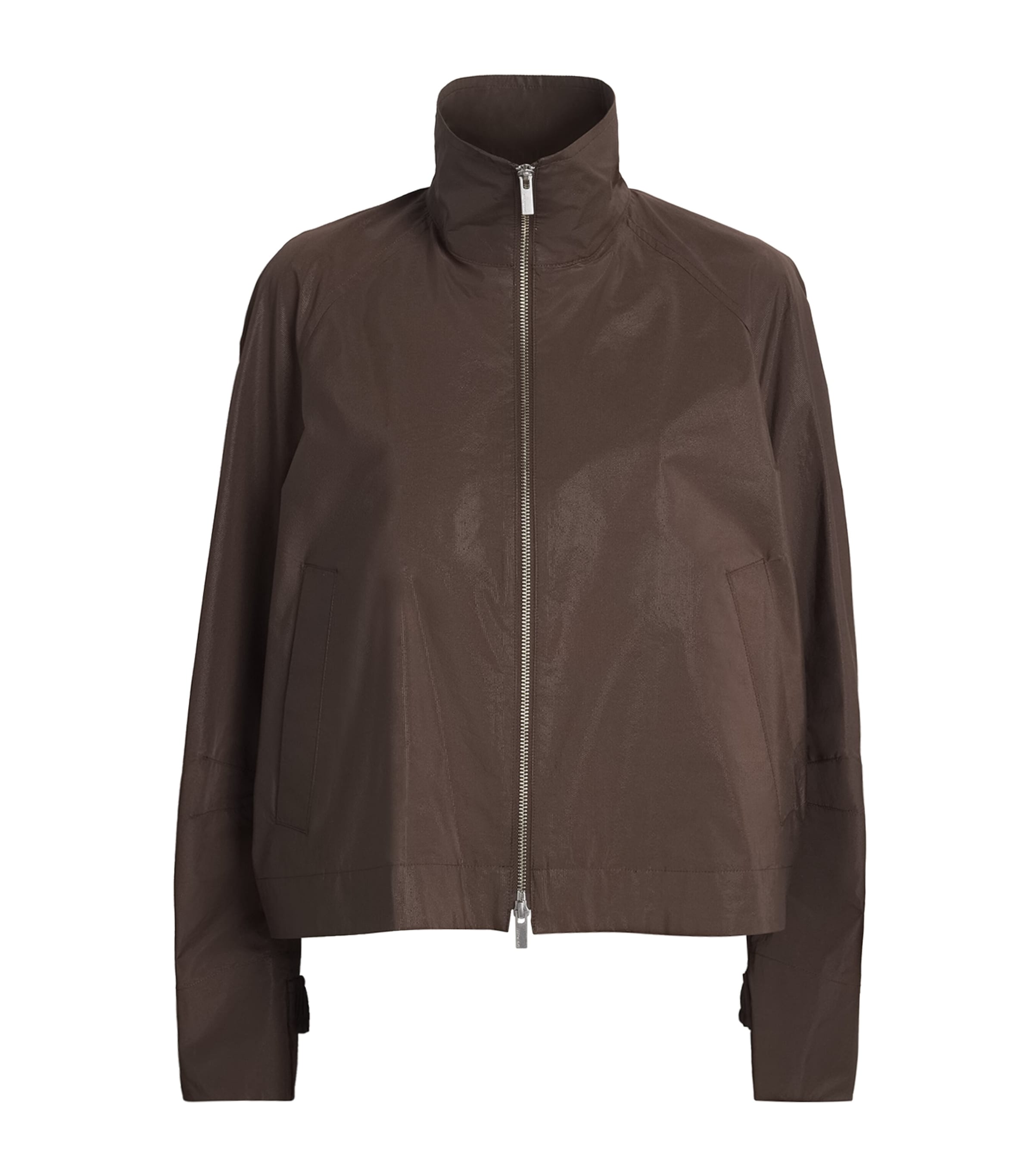 Issey Miyake Womens Akimbo Oversized Jacket Dark Brown
