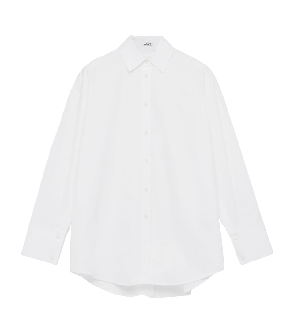 Cotton-Blend Cape Shirt
