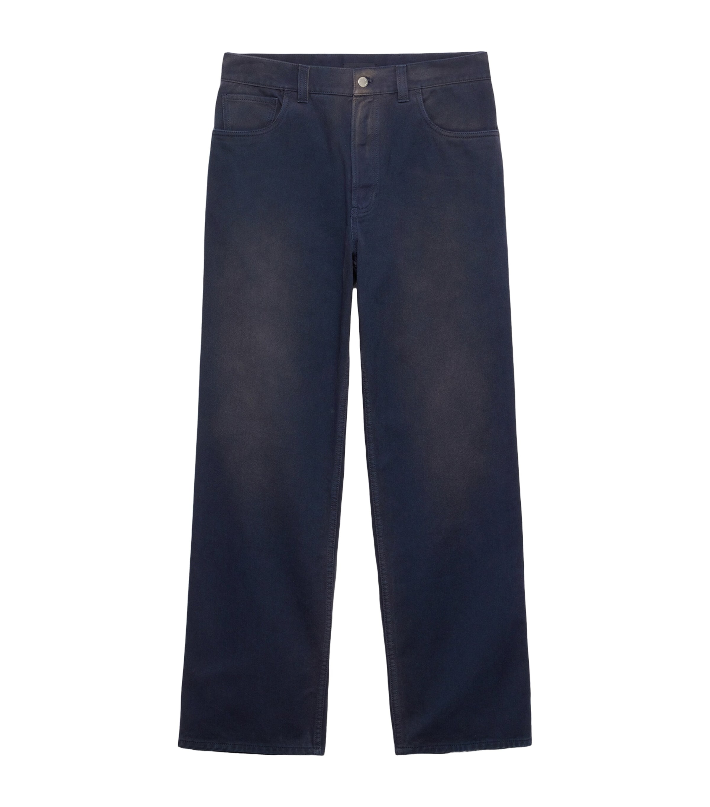 Prada Mens Wide-Leg Jeans Blue