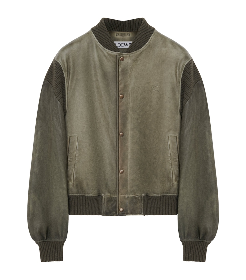 Nappa Leather Bomber Jacket