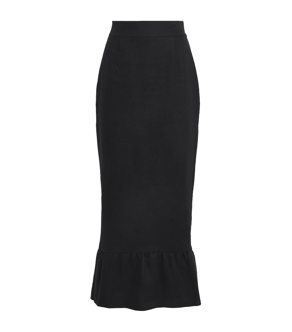 Linen Matilda Midi Skirt