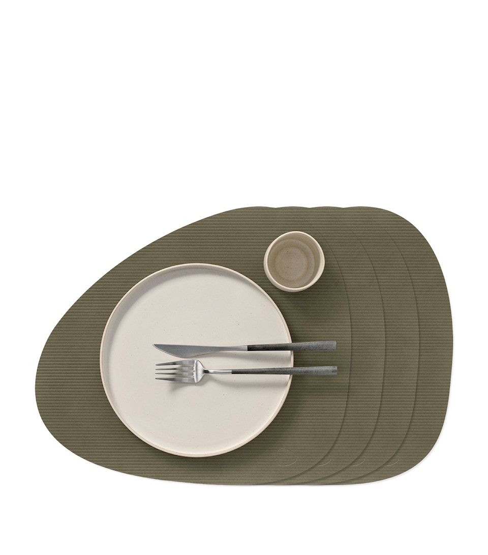 Large Curve Corduroy Placemat (Set of 4)