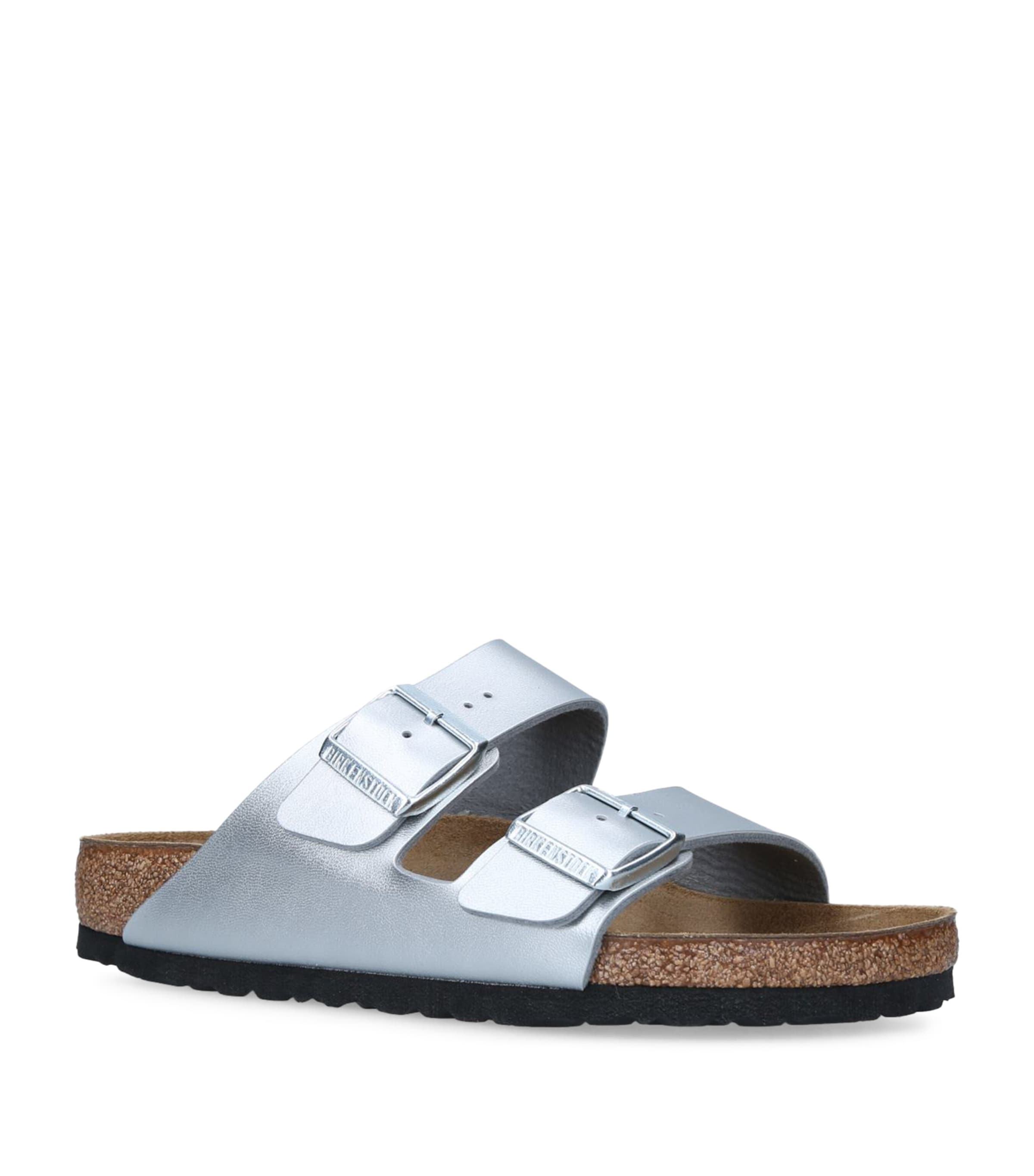 Birkenstock Arizona Birko-Flor Sandals Silver