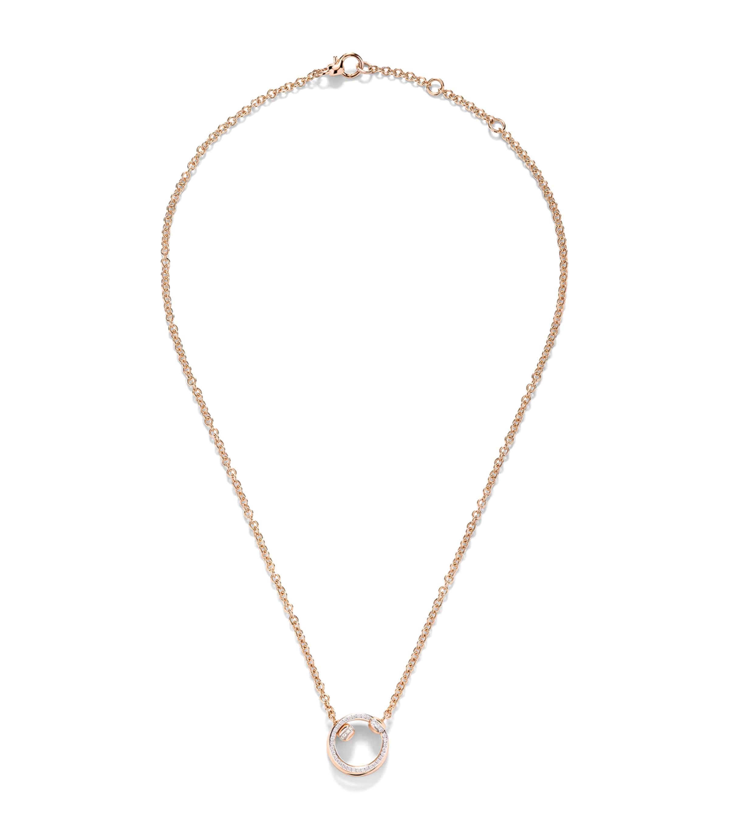Pomellato Rose Gold and Diamond Pomellato Together Necklace
