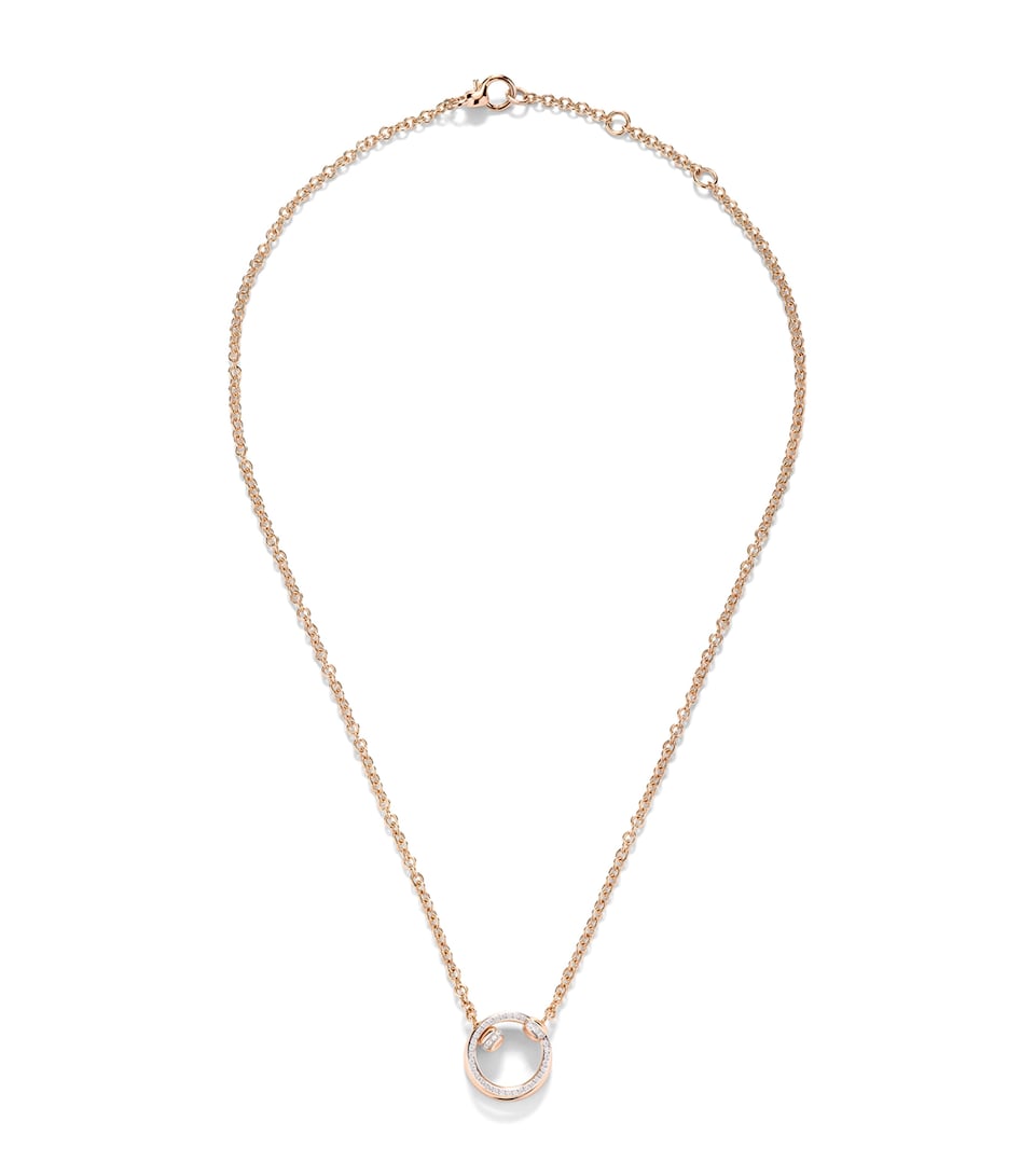 Pomellato Rose Gold and Diamond Pomellato Together Necklace