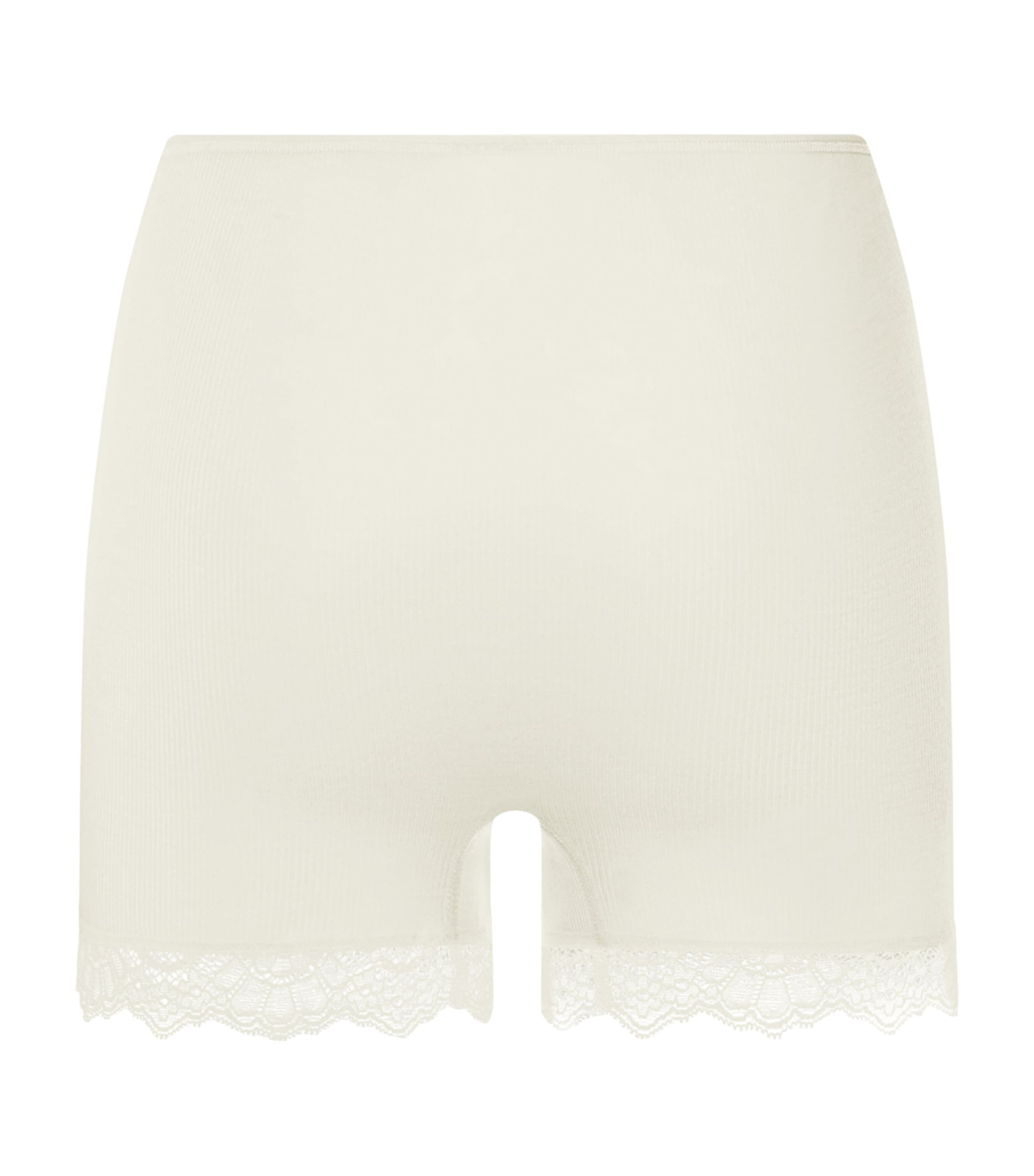 Hanro Womens Wool-Silk Boy Shorts Misty White