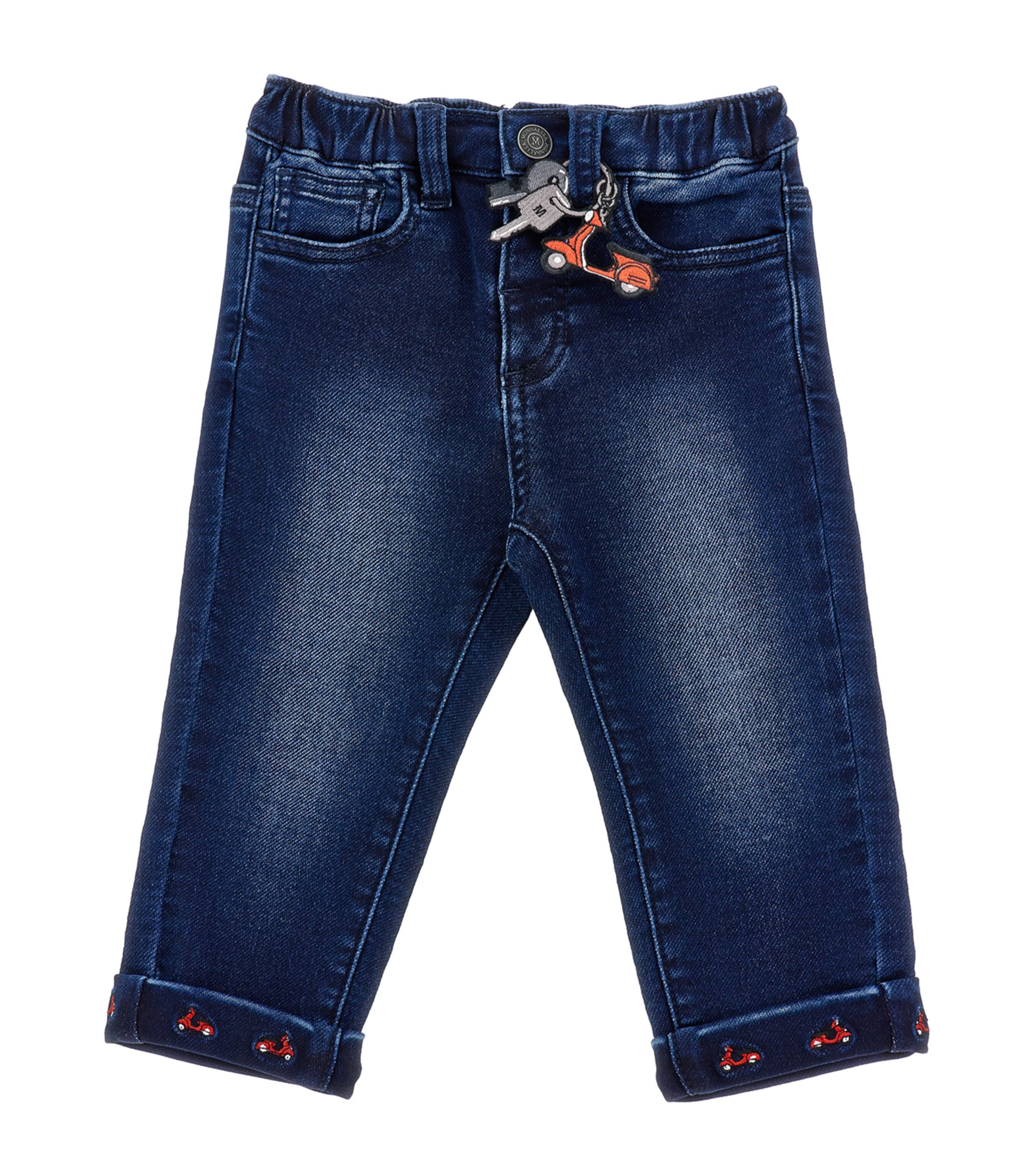 Moped-Embroidered Jeans (6-24 Months)