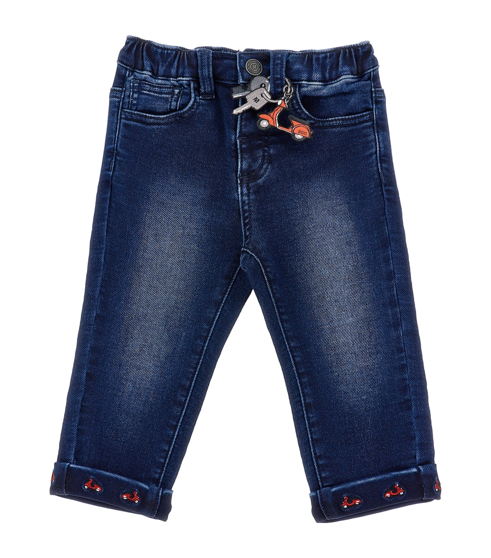 Moped-Embroidered Jeans (6-24 Months)