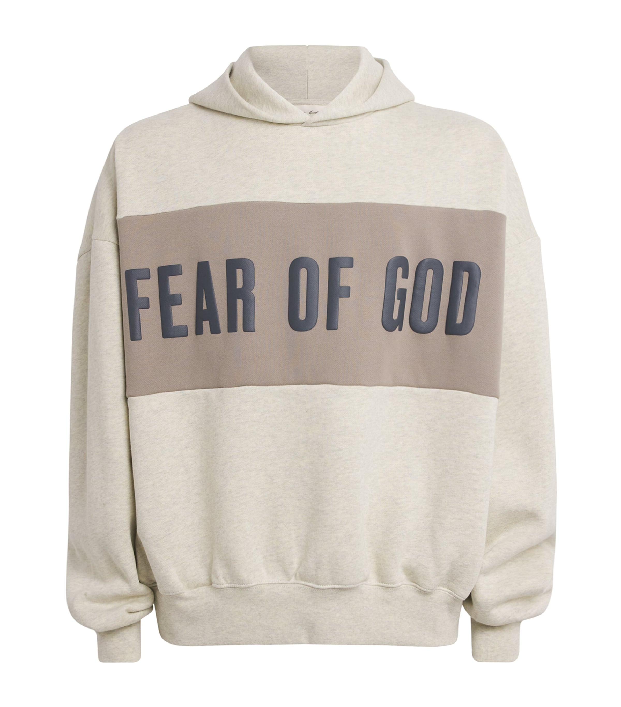 FEAR OF GOD ESSENTIALS Mens Cropped Relaxed Hoodie Vnla Hther/seal