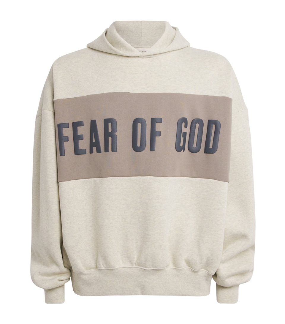 FEAR OF GOD ESSENTIALS Mens Cropped Relaxed Hoodie Vnla Hther/seal