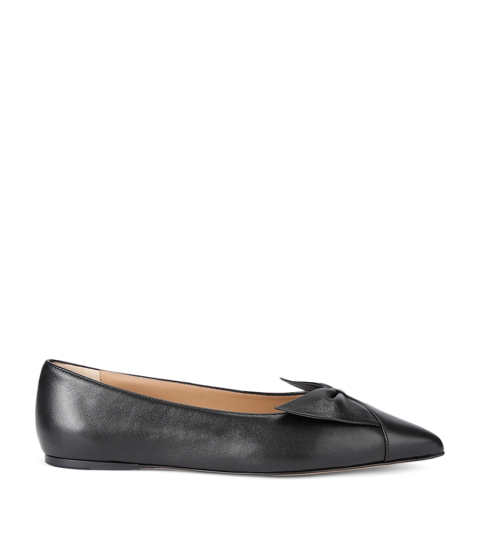 Leather Bow Gwen Ballet Flats