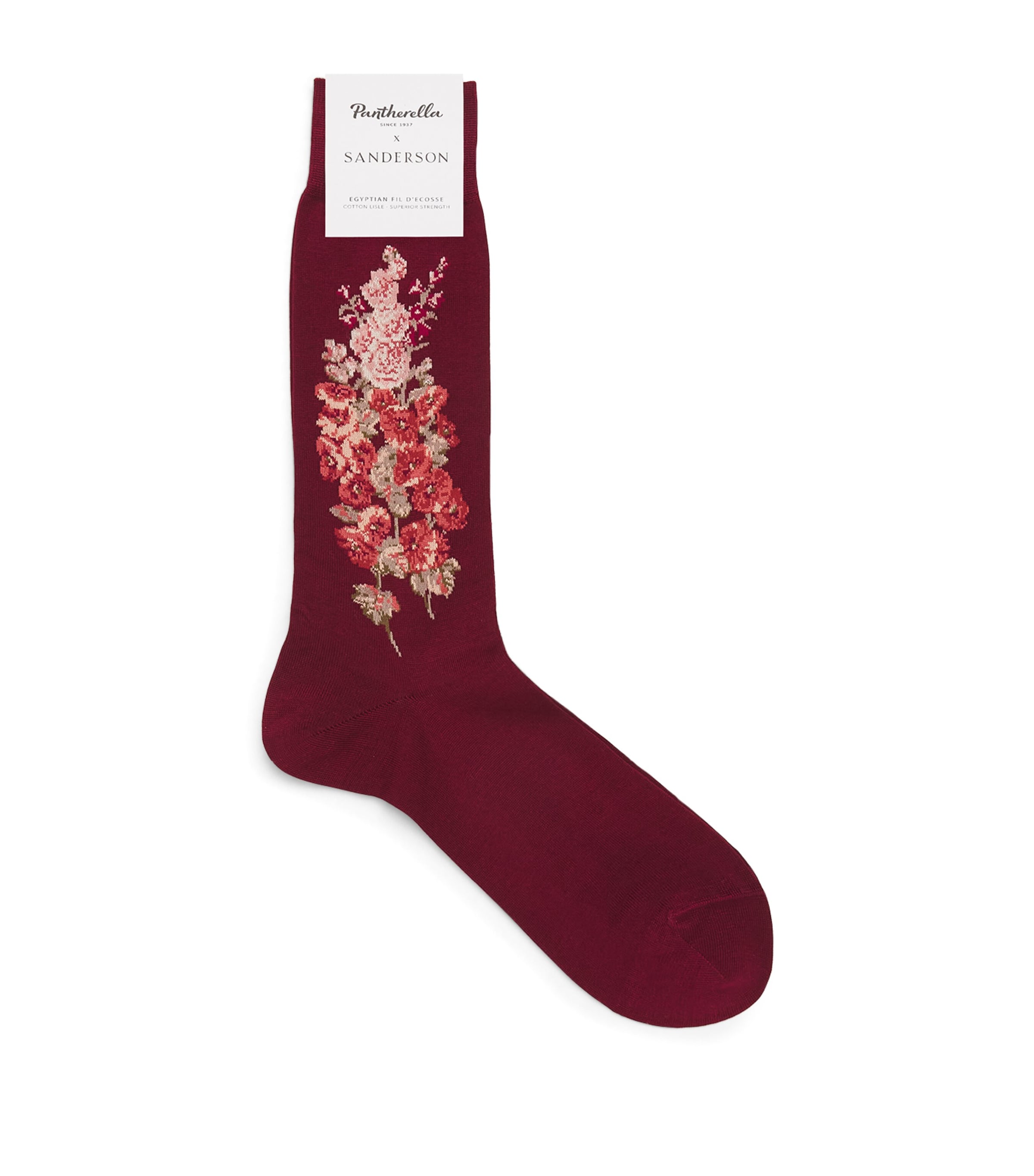 x Sanderson Cotton-Blend Hollyhocks Socks