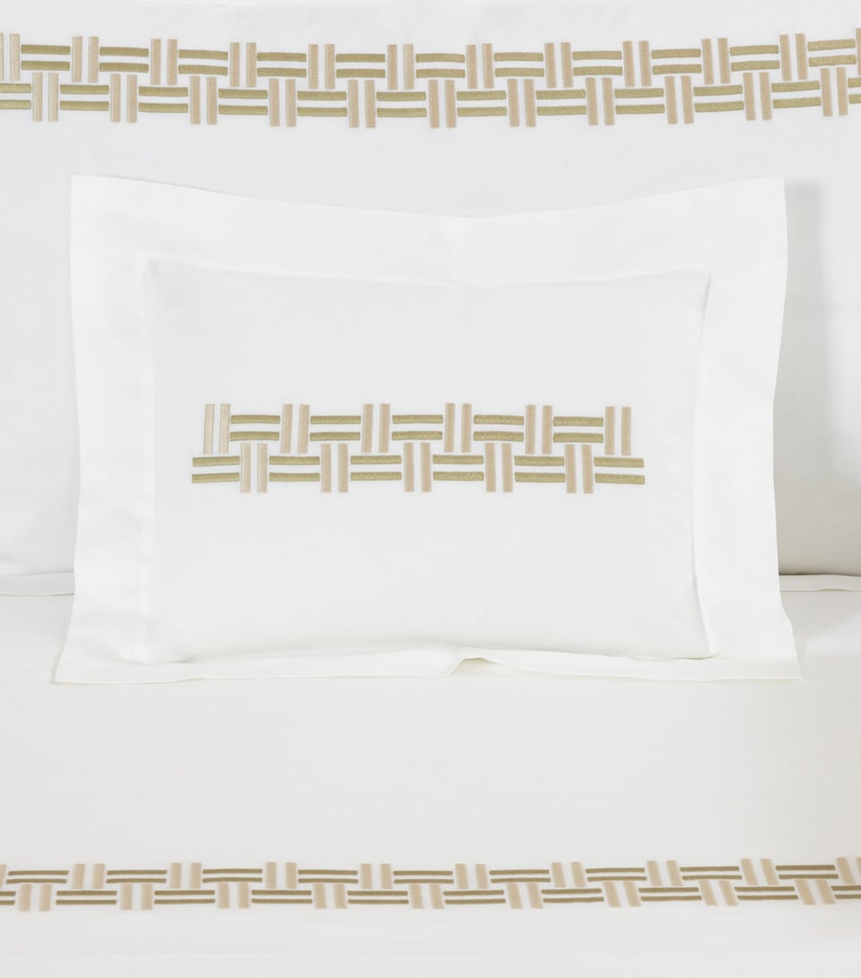 Basket Weave Boudoir Pillowcase (30cm x 40cm)