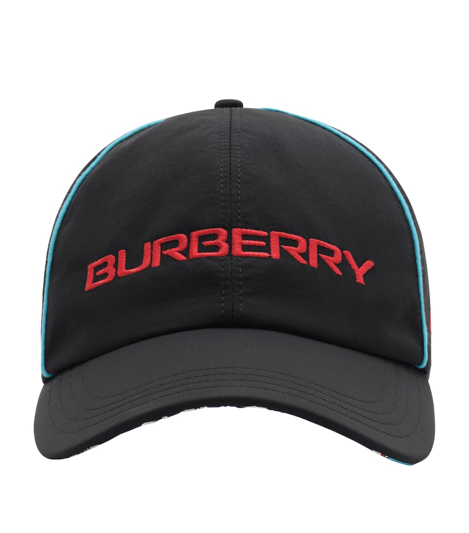 Burberry Nylon London Map Baseball Cap Black