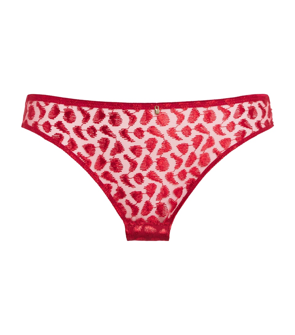Aubade Womens Crazy In Love Briefs Red Delight