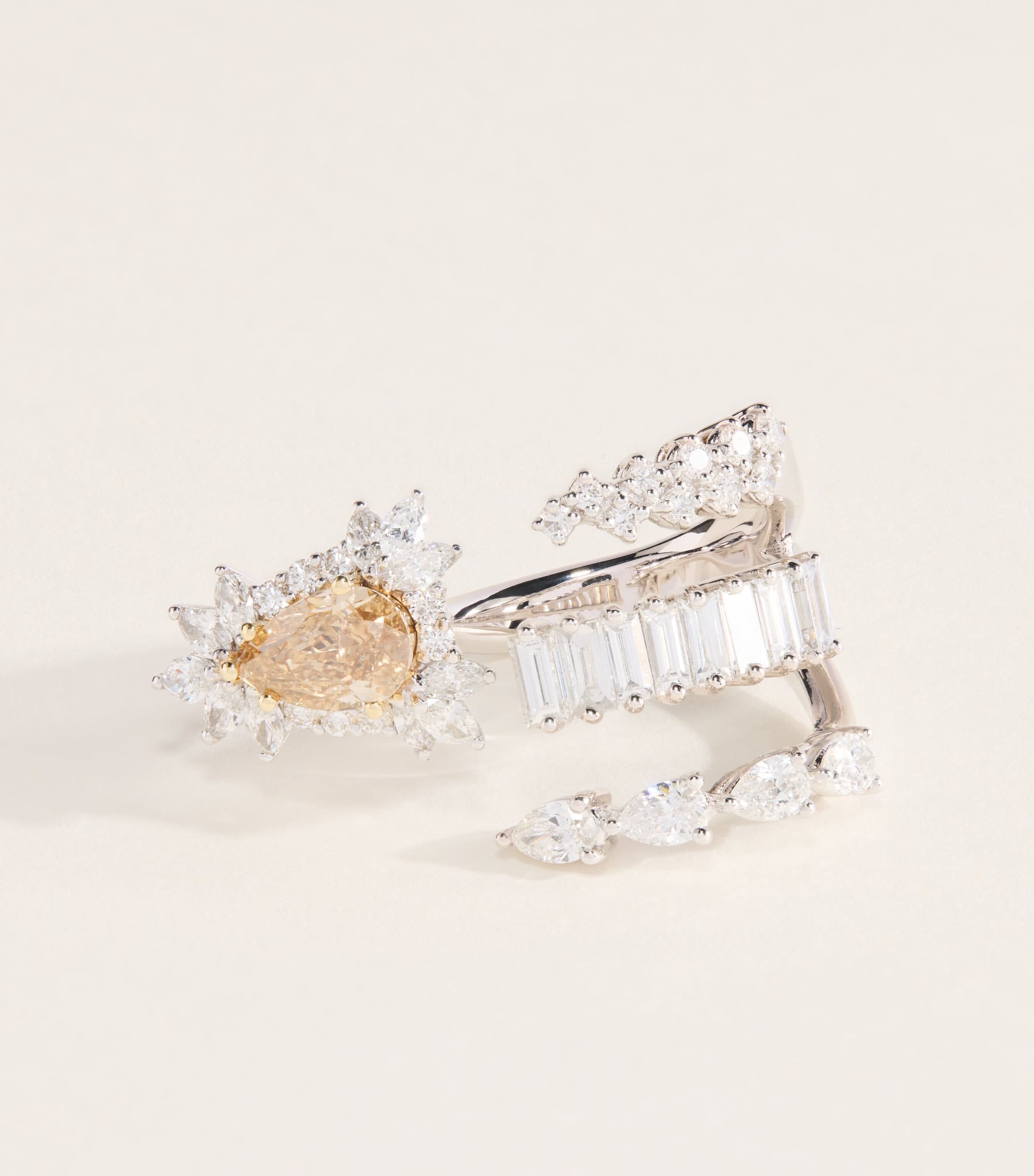 Yeprem White Gold and Diamond Reign Supreme Ring White Gold