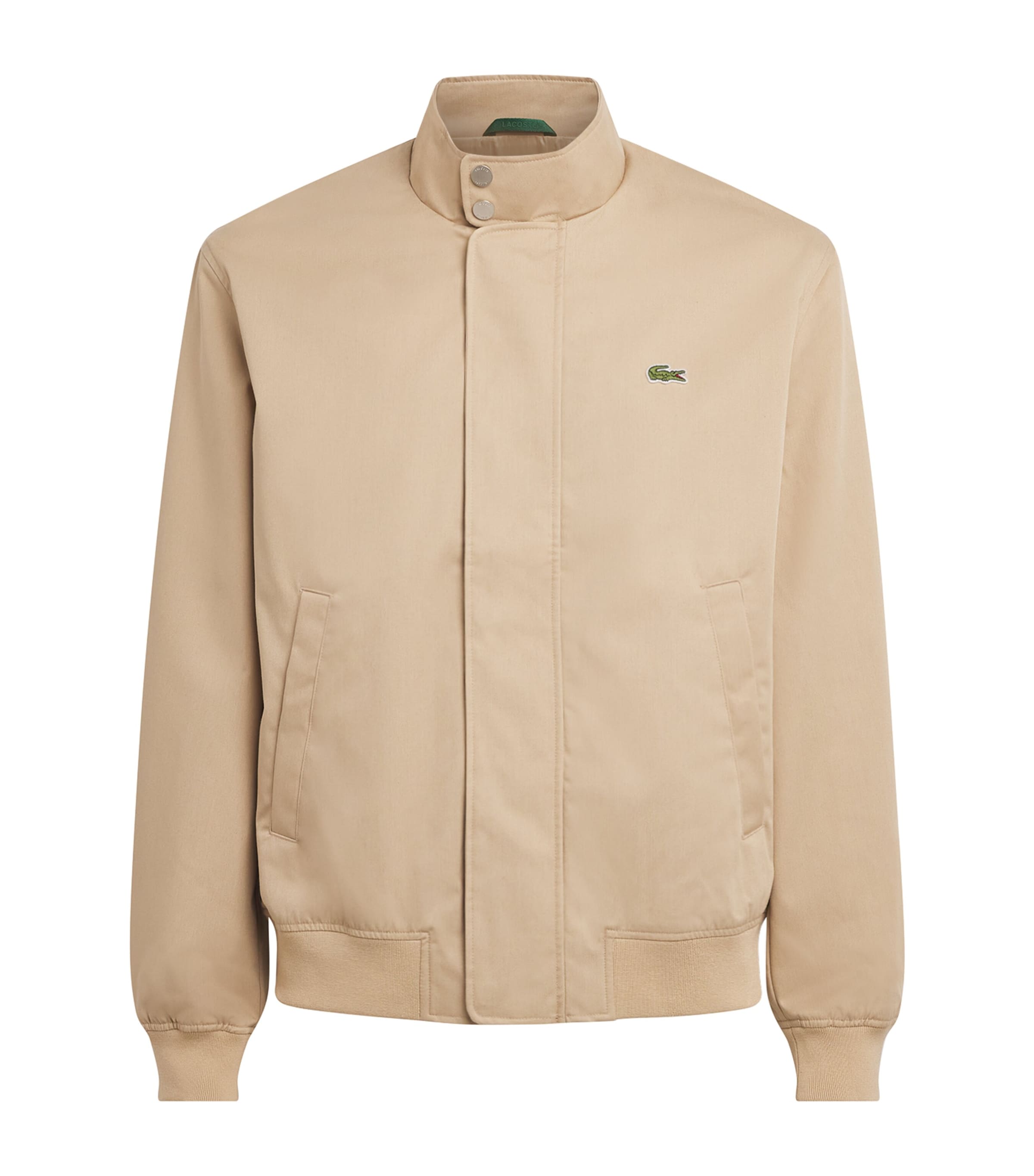 Lacoste Mens Twill Water-Repellent Harrington Jacket Viennese