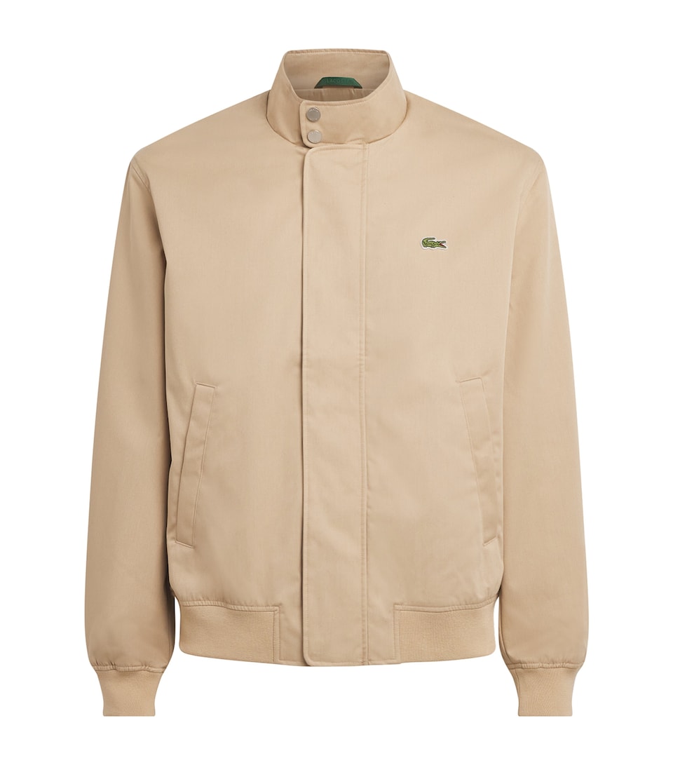 Lacoste Mens Twill Water-Repellent Harrington Jacket Viennese