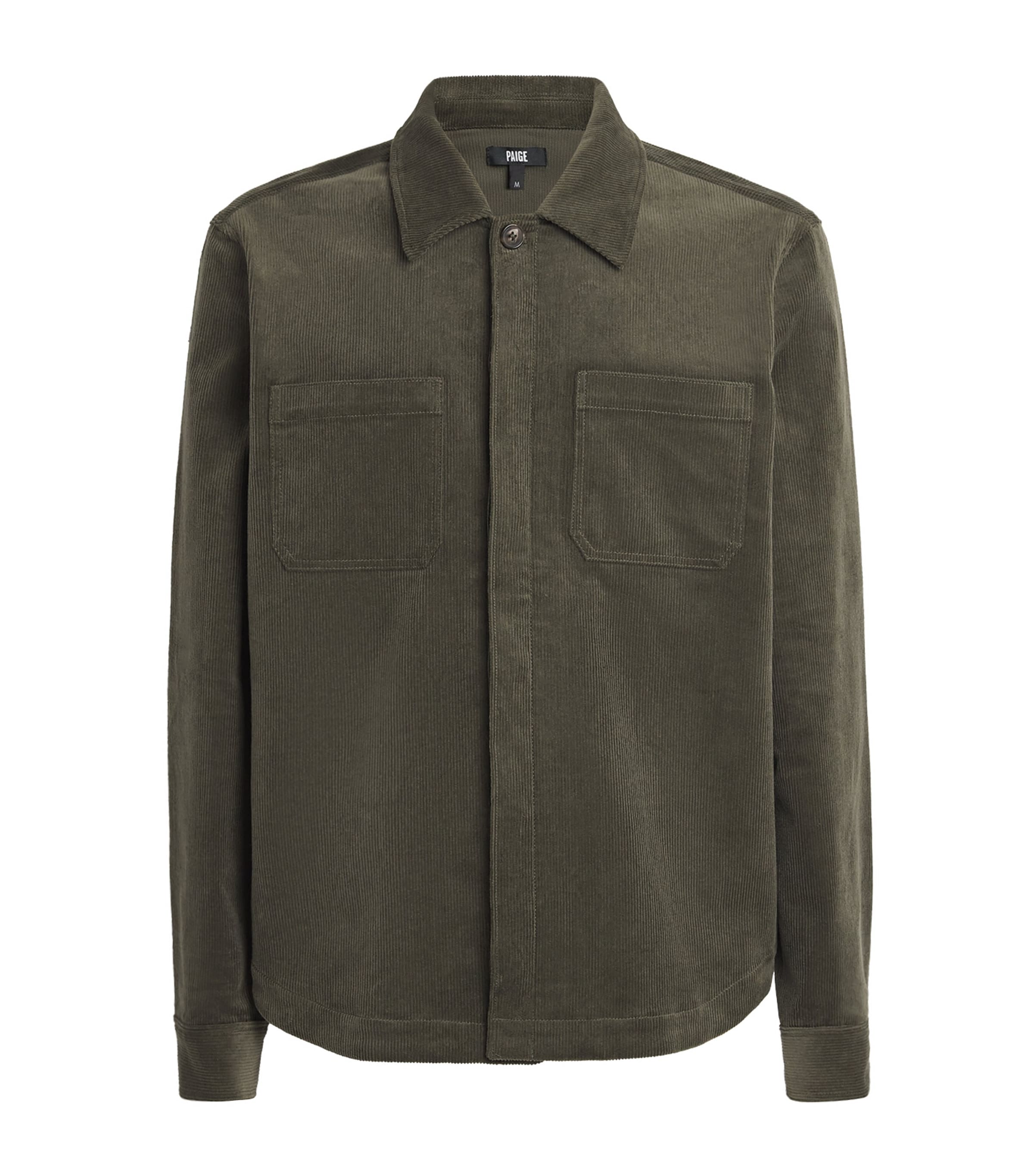 Corduroy Patch-Pocket Shirt Jacket