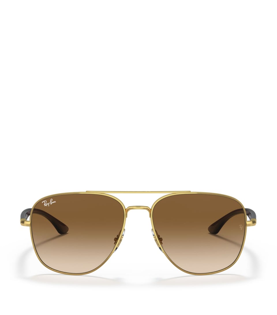 Ray-Ban Metal Square Sunglasses Gold