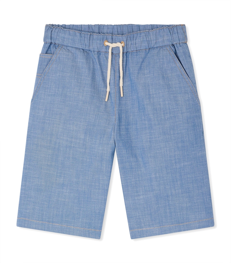 Bonpoint Cotton Elgar Shorts (10-14 Years) Bleu