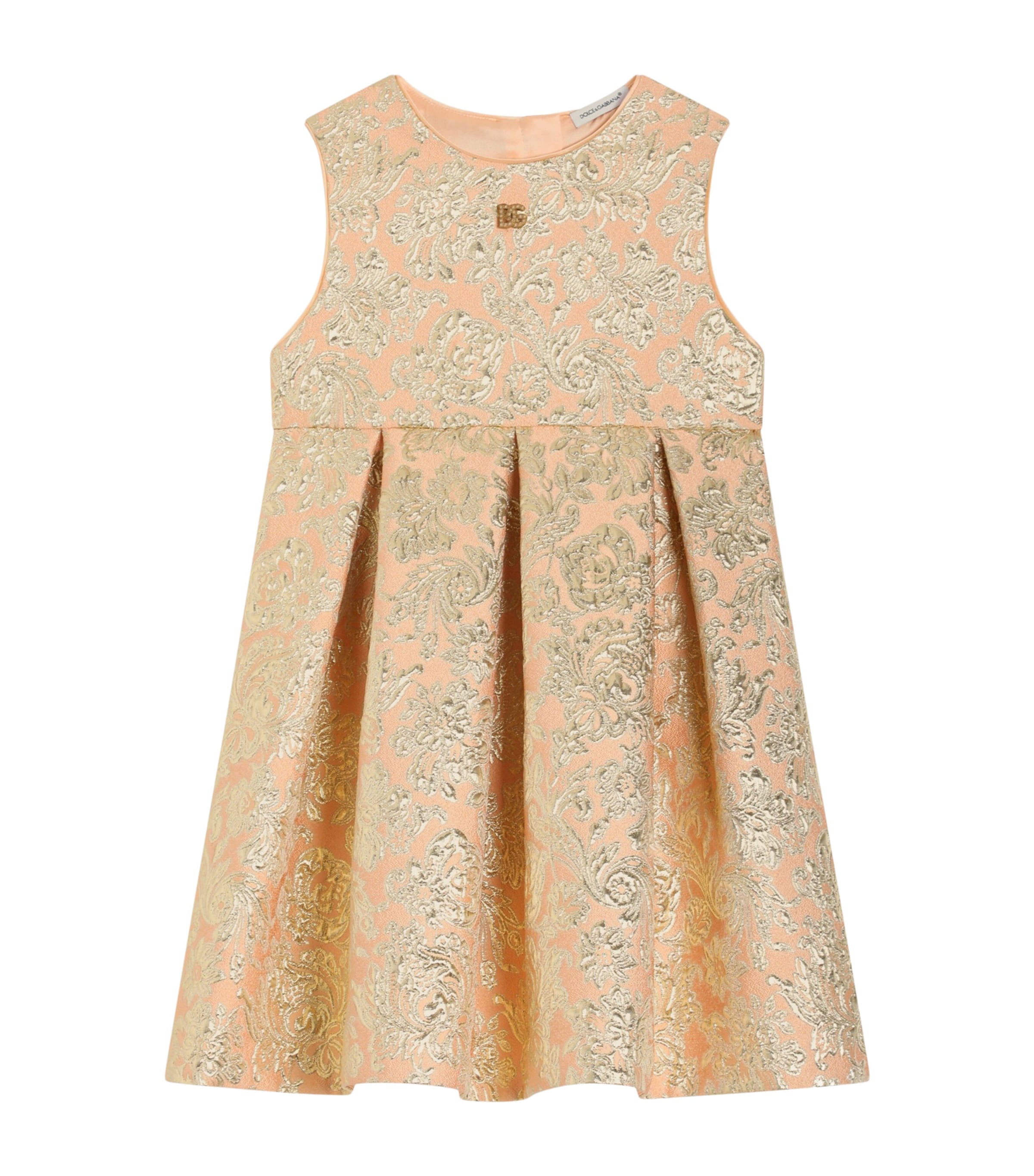 Dolce&Gabbana Kids Floral Brocade Dress (8-12+ Years) Jacquard