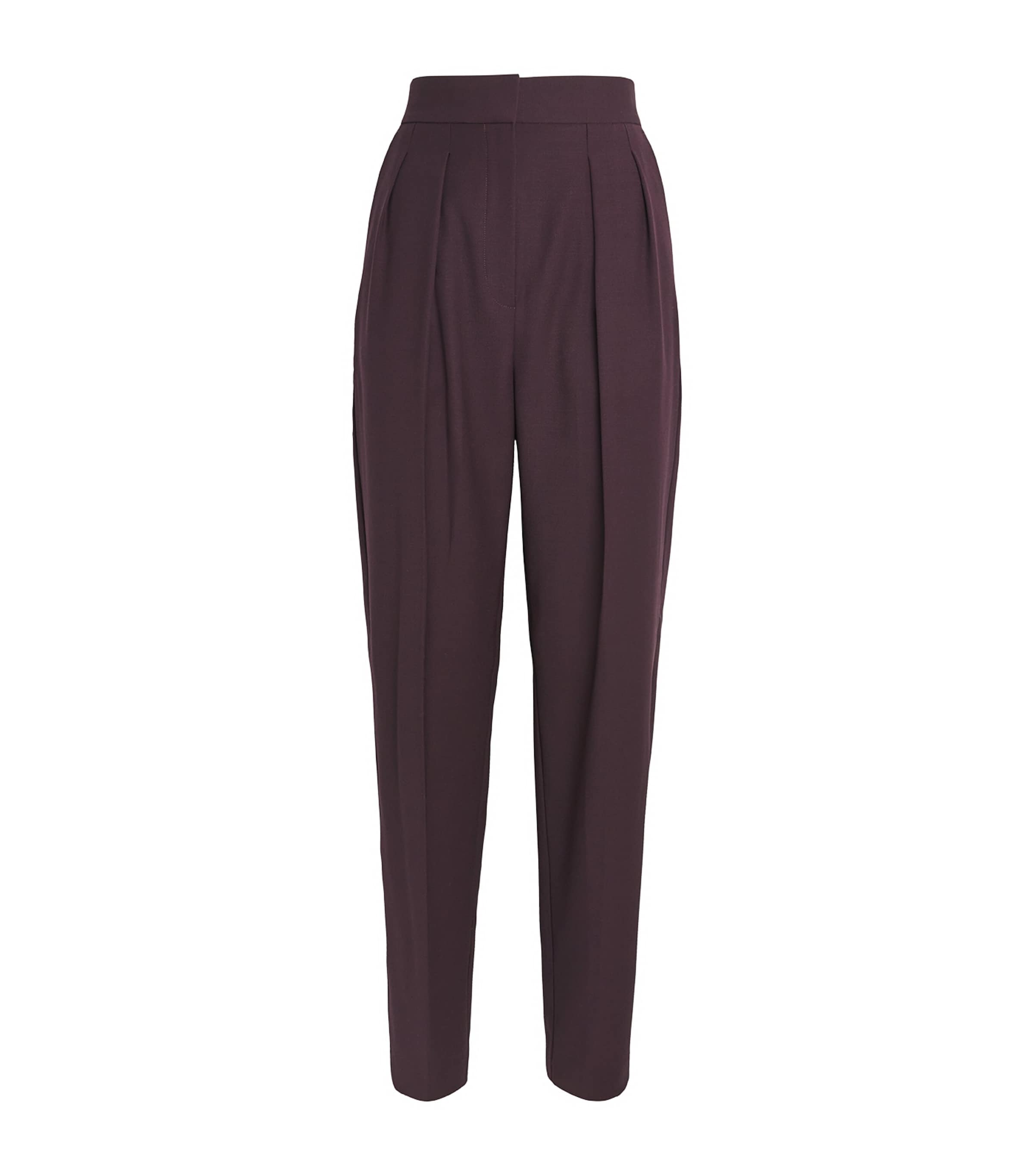 Roksanda Womens Satin Ragosta Tailored Trousers Burgundy