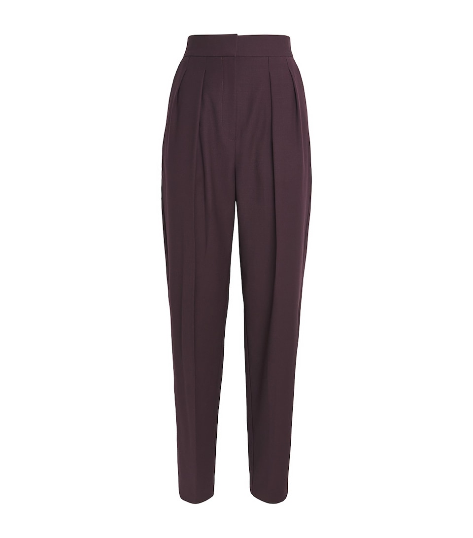 Roksanda Womens Satin Ragosta Tailored Trousers Burgundy