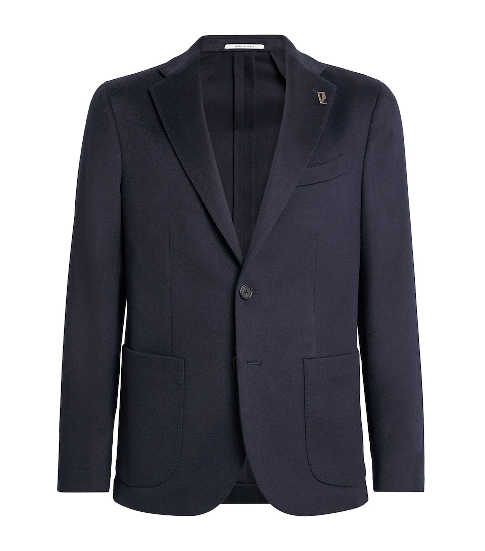Pal Zileri Mens Cashmere Brera Blazer Blue