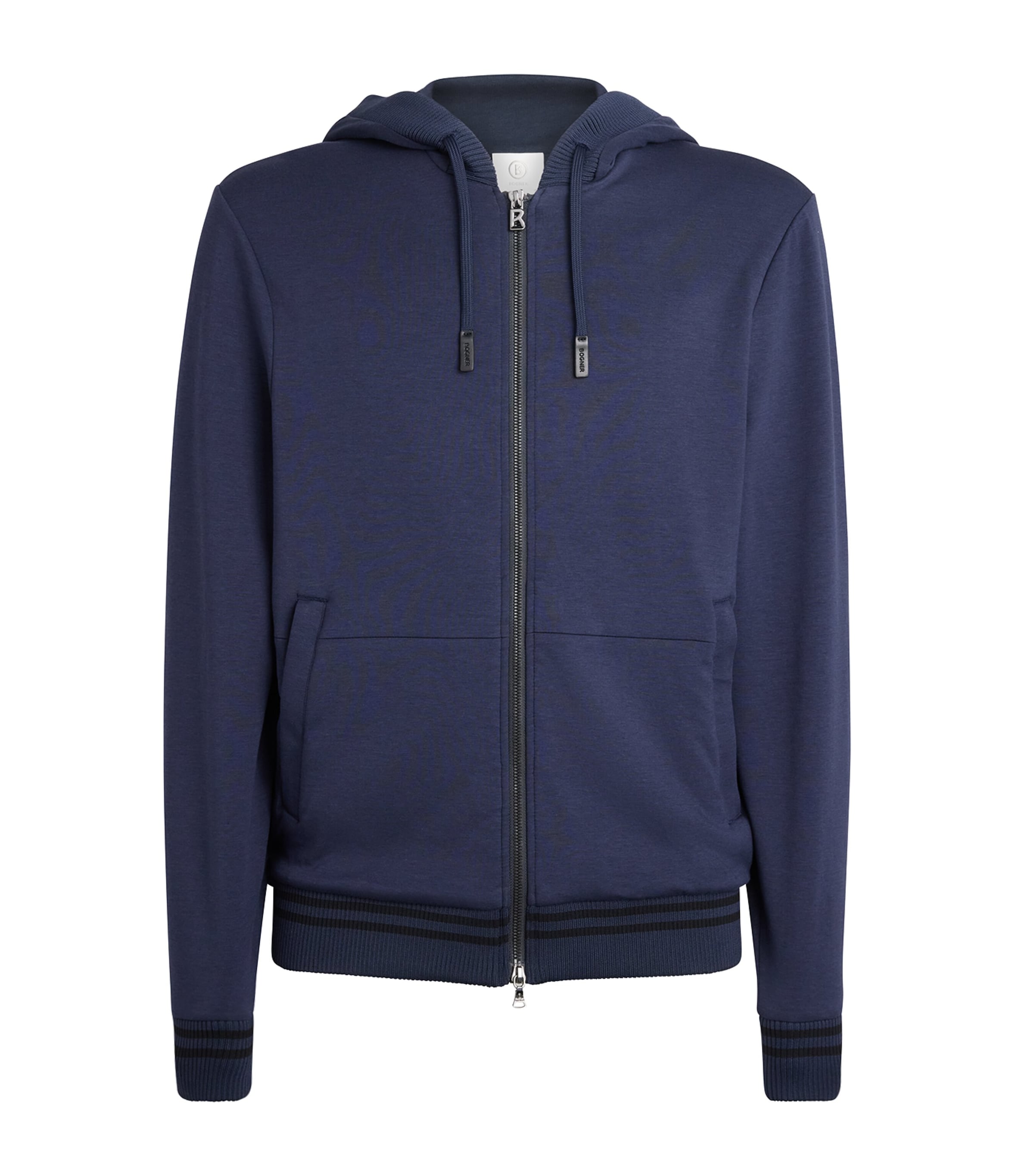 Bogner Mens Zip-Up Forest Hoodie Navy