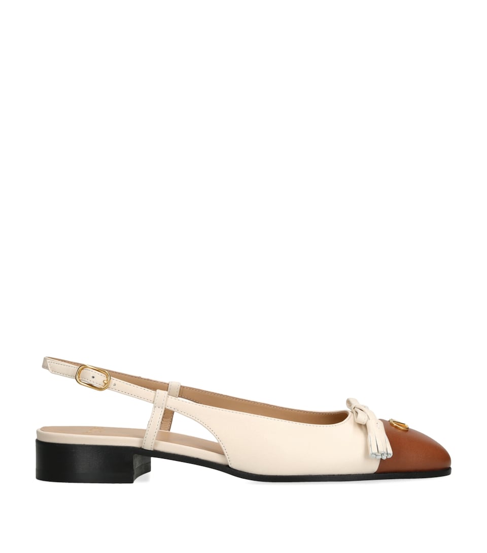 Leather Valet Du Roe Slingback Flats 25