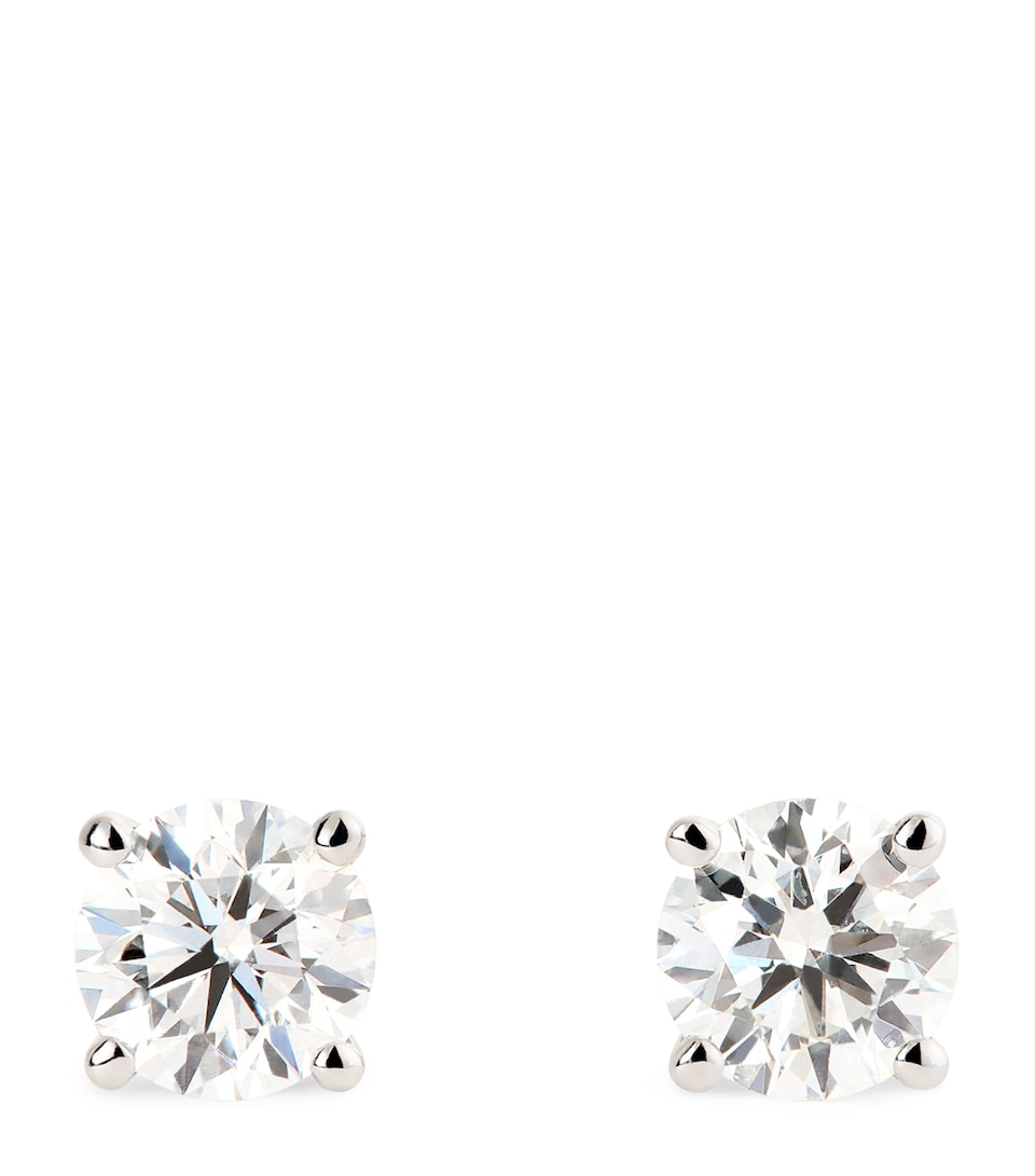 White Gold and Diamond Stud Earrings (0.50ctw)