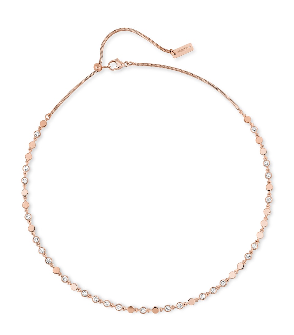 Messika D-Vibes Pink Gold and Diamond Necklace (1.00ct) Pink Gold