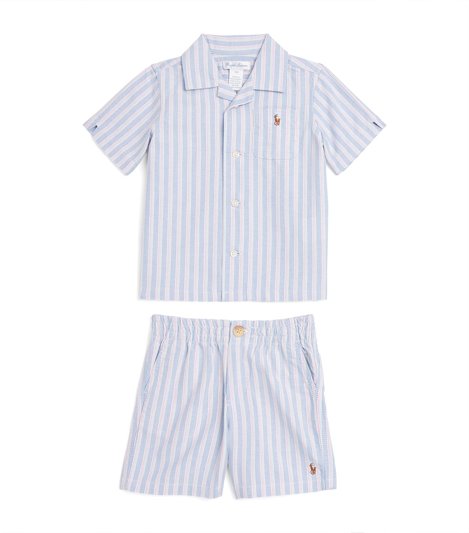 Cotton Shirt and Shorts Set (3-24 Months)