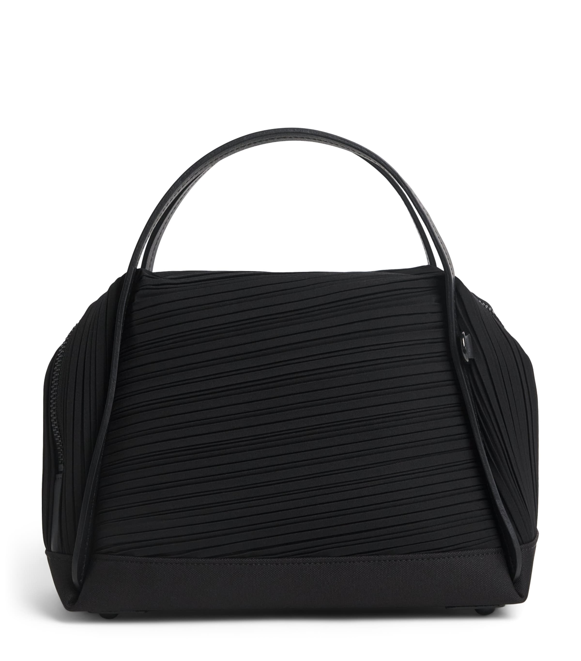 Pleats Please Issey Miyake Bias Pleats Top-Handle Bag Black