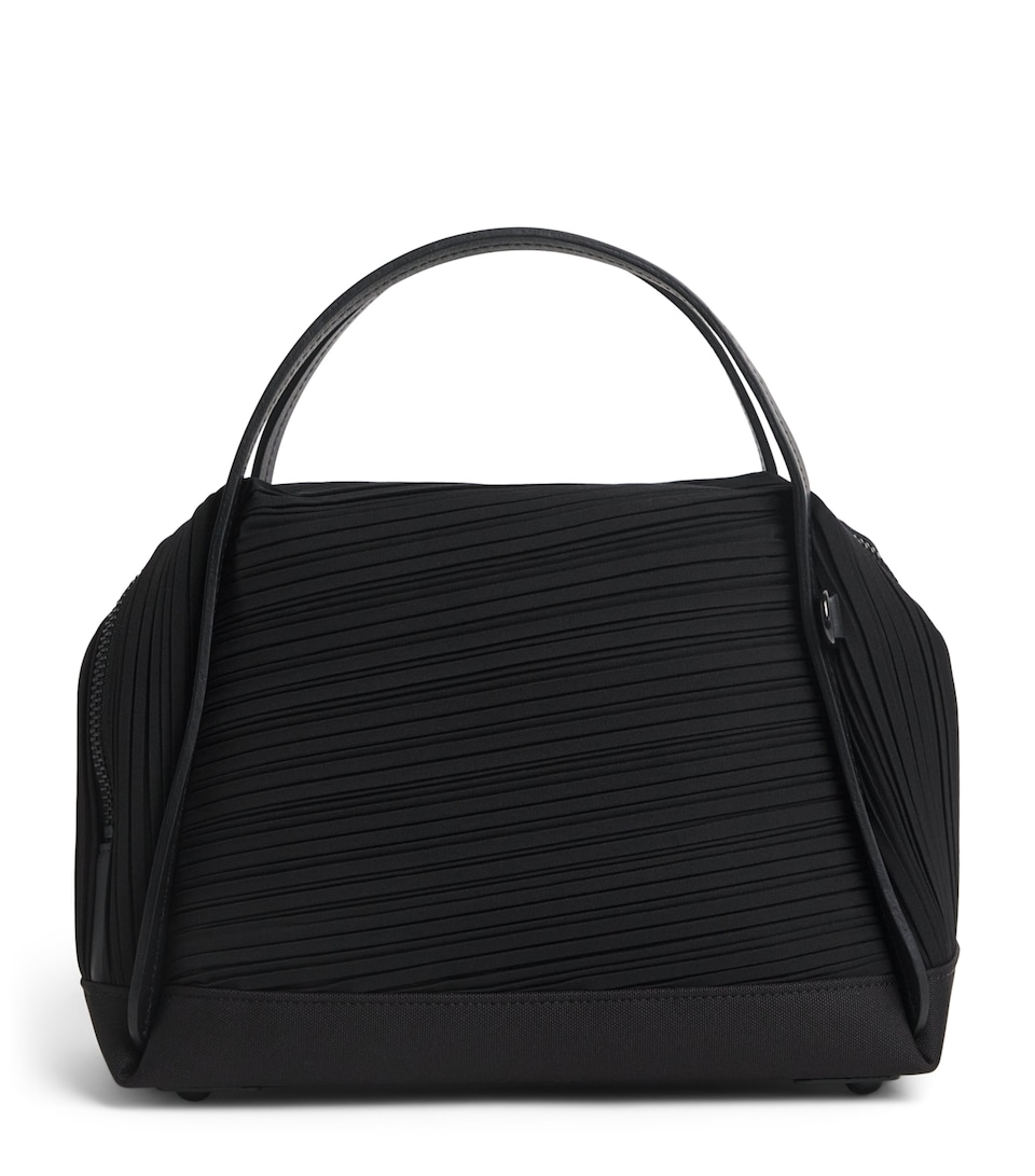 Pleats Please Issey Miyake Bias Pleats Top-Handle Bag Black