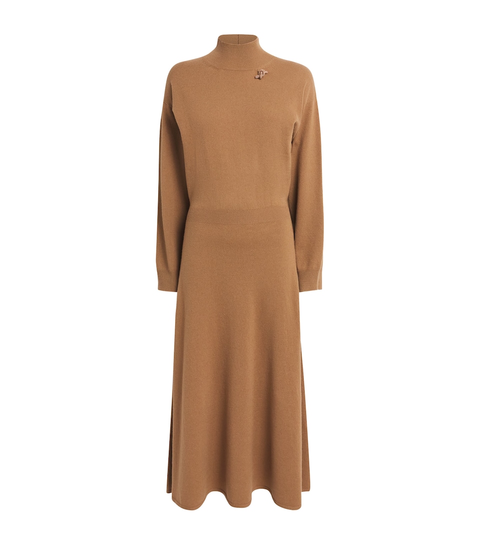 Fabiana Filippi Womens Wool-Silk-Cashmere Knitted Midi Dress Vimini